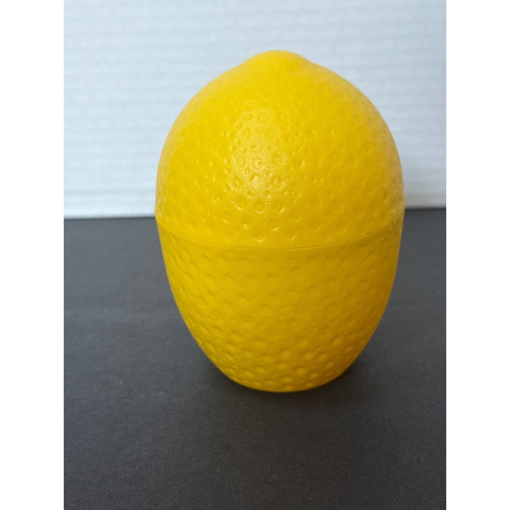Hutzler Lemon Saver Yellow Plastic Food Storage Container Item No 38 USA Made